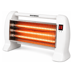  HAUSBERG HB-8101AB - Mini Quartz Radiant Heater - 1500W - White 