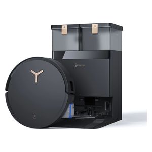  مكنسة الروبوت الذكية ايكوفاكس - تنقل ذكي بالذكاء الاصطناعي - 18000 باسكال - Deebot X8 PRO Omni - أسود 