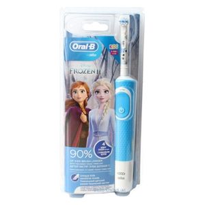  Oral-B D100-413-2K-AP - Kids Electric Toothbrush - Frozen 2 Design - Blue 
