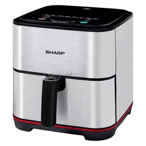  قلاية هوائية شارب - تحكم لمس - 1650 واط - 7 لتر - KF-AF70RT-S3 - سلفر 