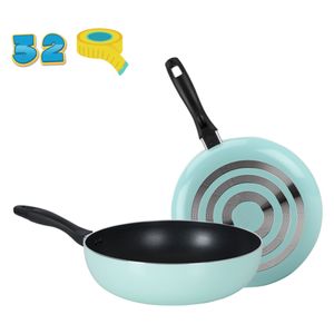  Cook Power 32cmcook - Deep Fry Pan - Non-Stick Family Size - 32 cm - Mint Green 