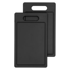  Silver Crest HG02821B - 2-Piece Cutting Board Set - 25 × 15 cm - Black 