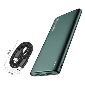  CoolReall PB125-C - Power Bank - 10000 mAh - Fast Charging - 3 Ports - Green 
