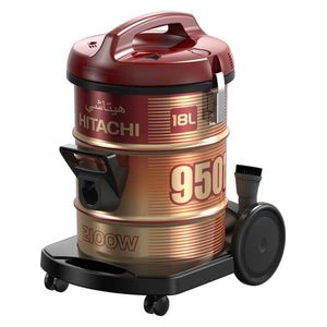  Hitachi CV-950F-WR - Drum Vacuum Cleaner - 2100 W - 18 L - Wine Red 