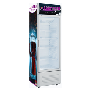  Almateen SCMA172XI-CH - Upright Showcase - 168 Liters Capacity - Black 