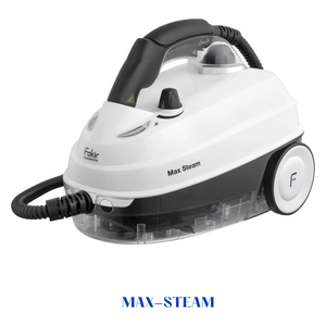 مكنسة بخارية فاكير - قوة 1500 واط - سعة خزان 0.5 لتر - MAX-STEAM-STEAM-CLEANER - أبيض 