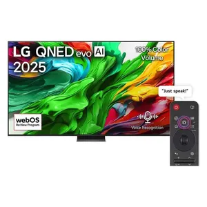  شاشة ال جي  100 انش - فئة QNED86A6 - جهاز التحكم السحري بتقنية الذكاء الاصطناعي - 4K - QNED Mini-LED - بدون إطار - 144 هيرتز - نظام ويب او اس 25 - أسود 