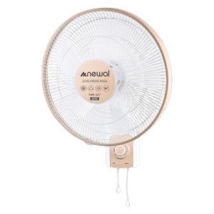  Newal FAN327 - Wall Fan - 16 Inch - 5 Blades - 3 Speed Levels - Beige 