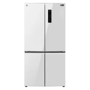  ثلاجة ذات التصميم الفرنسي 4 أبواب الحافظ - 24 قدم - انفيرتر- 4D680GW - أبيض 