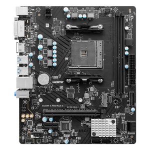  MSI Motherboard - AM4 - Micro-ATX - Black 