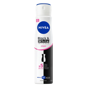  Nivea Black & White Invisible Clear Anti-Perspirant Spray - Floral Scent - 150ml 