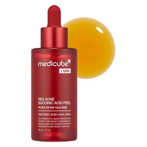  Medicube Red Acne Succinic Acid Peel - 21% AHA/BHA Exfoliating Serum, 40 ml 