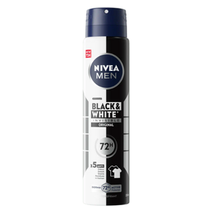  Nivea Men Black & White Invisible Original Anti-Perspirant Spray - 72H Protection - 150ml 