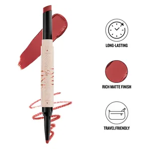  Character Two In One Lipstick & Lipliner Matte Finish, CTO208 