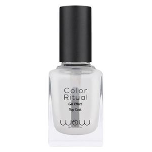  Wow By Wojooh Color Ritual Gel Effect Top Coat Shine - Transparent 