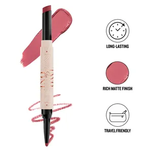 Character Two In One Lipstick & Lipliner Matte Finish, CTO203 - Pink 