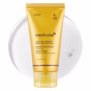 Medicube Kojic Acid Turmeric Night Wrapping Mask - Brightening Face Treatment, 75ml 
