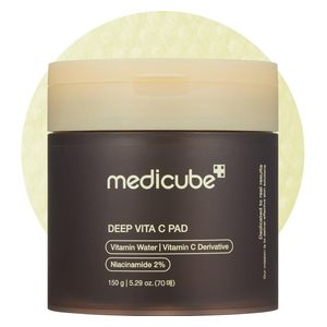  Medicube Deep Vita C Pad - Brightening and Exfoliating Facial Pads, 70 Pads 
