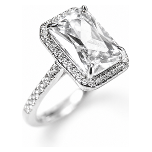 Cordoba Silver Shop Sterling Silver Ring with Zircon Stone - White 