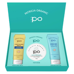  Patricia Organic Foot Care Set - Intensive Moisture & Crack Treatment, 100g + 2x100ml 