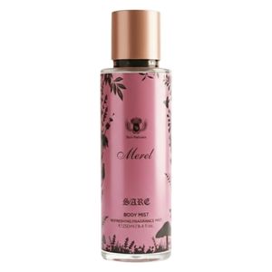  Sare Agha Merel Pink Body Mist For Women - Coffee and Strawberry Scent - 250ml 