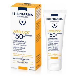  ايسيس فارما يوفي بلوك كريم واقي شمس معدني SPF 50+ - 40 مل 