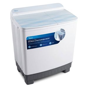  غسالة ميديا حوضين - سعة 16 كغم - 1400 دورة في الدقيقة - MT200W160/W - ابيض 