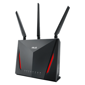  ASUS Gaming Router - Dual-Band Wi-Fi Up to 2900Mbps - 5 Gigabit Ports - AiMesh Support - Gaming Traffic Prioritization - ASUS-RT-AC86U-AC2900-Dual-Band-Router - Black 
