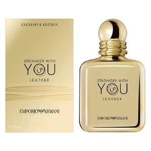  Stronger With You Leather Gold by Giorgio Armani for Men - Eau de Parfum, 50 ml 