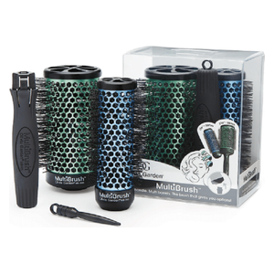  MultiBrush Detachable Thermal Styling Hair Brush 3 Piece Kit - Olivia Garden 