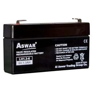 Aswar AS-6V/1.3AH - UPS Battery - 6V-1.3AH