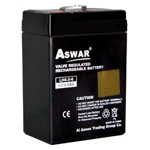 Aswar AS-6V/4.5AH - UPS Battery - 6V-4.5AH