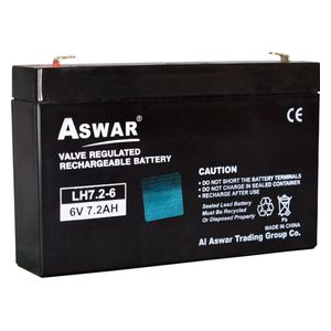 Aswar AS-6V-7.2AH - UPS Battery - 6V-7.2AH