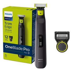 Philips QP6530/23 - OneBlade Pro Wet & Dry Trim, edge and shave any length of hair - Black