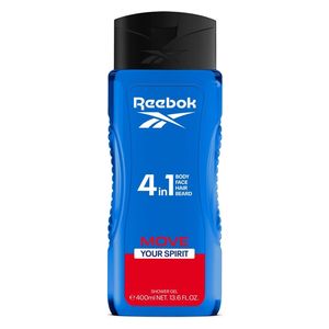 Reebok 4 in 1 Shower Gel Move Your Spirit for Men, 400 ml