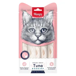  Wanpy Tuna Shrimp Creamy Cat Snack - 70g 