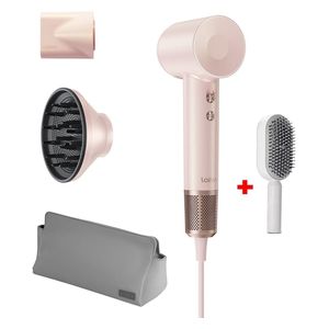 لايفن Swift Premium مجفف شعر - أداء قوي بتقنية الأيونات لتجفيف سريع - 1400 واط - وردي ذهبي + فرشاة شعر