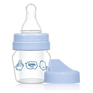  طقم كوب تدريب Mini زجاجي  للأطفال 0–6 أشهر من وي بيبي - بسعة 30 مل - مثالي للرضع - ازرق 