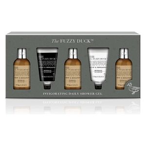  The Fuzzy Duck Men's Hemp & Bergamot Shower Gel Set 3 PCS 