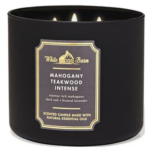  Mahogany Teakwood Intense 3 Wick scented Candle 411 g - Bath & Body Works 