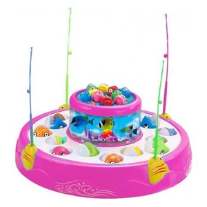  Ying Mei Wan Ju 8002 Rotating Fishing Game With Music and Lighting - Multi Color 