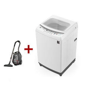 Alhafidh WMHA-1300WTL40 - 13Kg - Top Loading Washing Machine - White + Alhafidh VCHA-2200CB42 - 2200W - 4L - Bag Vacuum Cleaner - Black