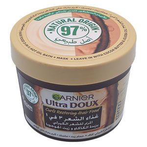  كريم الشعر المرمم 3 في 1 بزبدة الكاكاو وزيت الجوجوبا 390 مل - غارنييه 