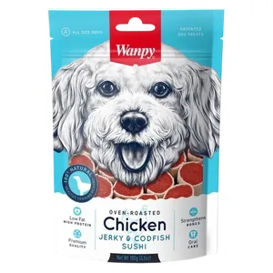 Wanpy Chicken Jerky & Codfish Sushi Dog Snack - 100g