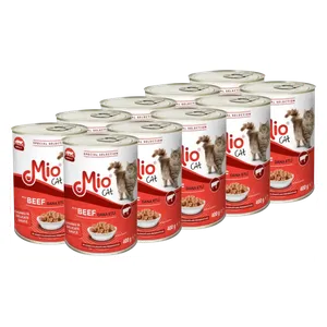  MIO Adult beef Cat Food - 12 Piece 