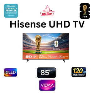  Hisense 85-Inch A62QS Series - Smart - 4K - LED - 60Hz - 2024 Model 