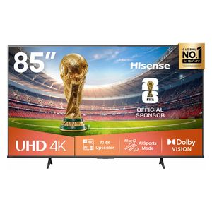 شاشة هايسنس فئة A61S - حجم 55 انش - 4K UHD - معزز الصورة بالذكاء الاصطناعي - دولبي فيجن - معدل حركة 120 - نظام تشغيل VIDAA U6 - اسود 