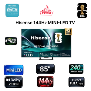  Hisense 85-Inch U7Q Series - Smart - 4K - LED - 144Hz 