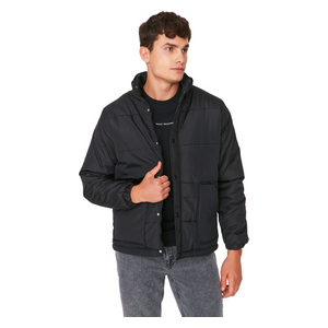 Trendyol Man Men's Regular Fit Inflatable Winter Coat - Black