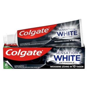  Colgate Sensation White Activated Charcoal Toothpaste - removes surface stains, whitens teeth, 75 ml 